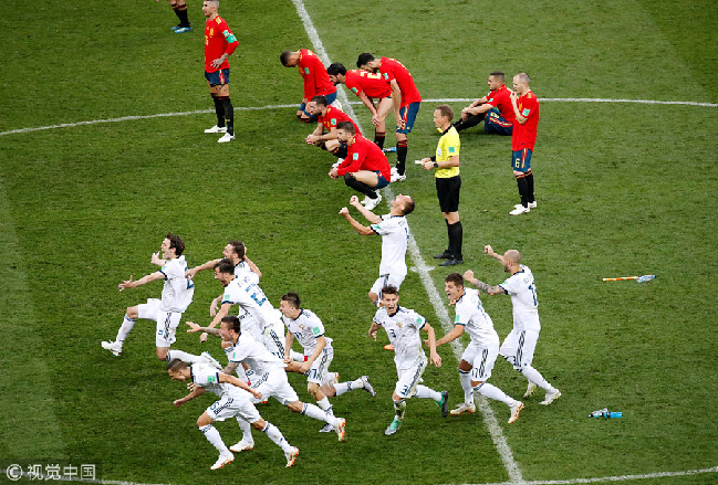 世界杯淘汰賽上演兩場(chǎng)點(diǎn)球大戰(zhàn) 俄羅斯、克羅地亞攜手晉級(jí)